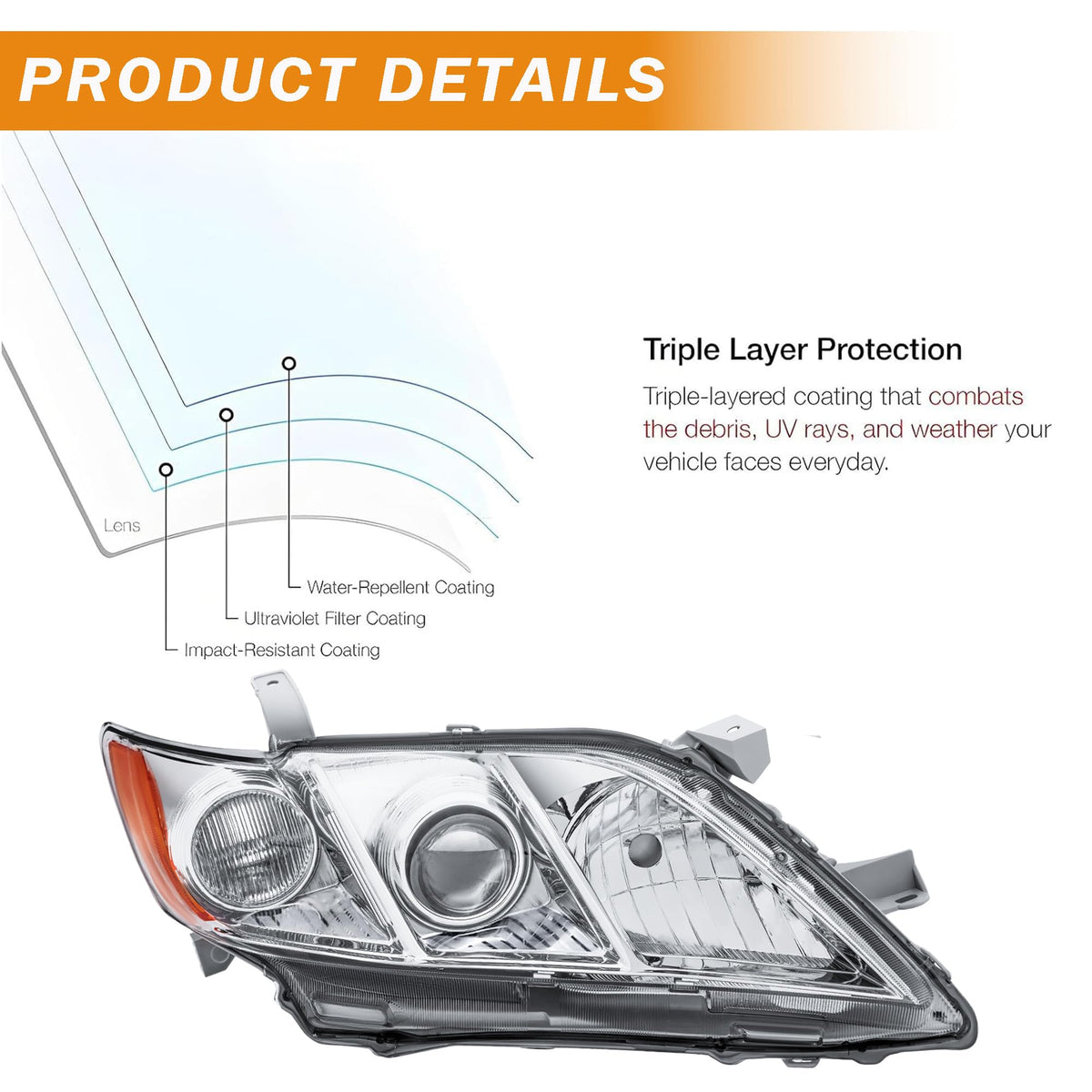 Headlight Assembly for Toyota Camry N6585