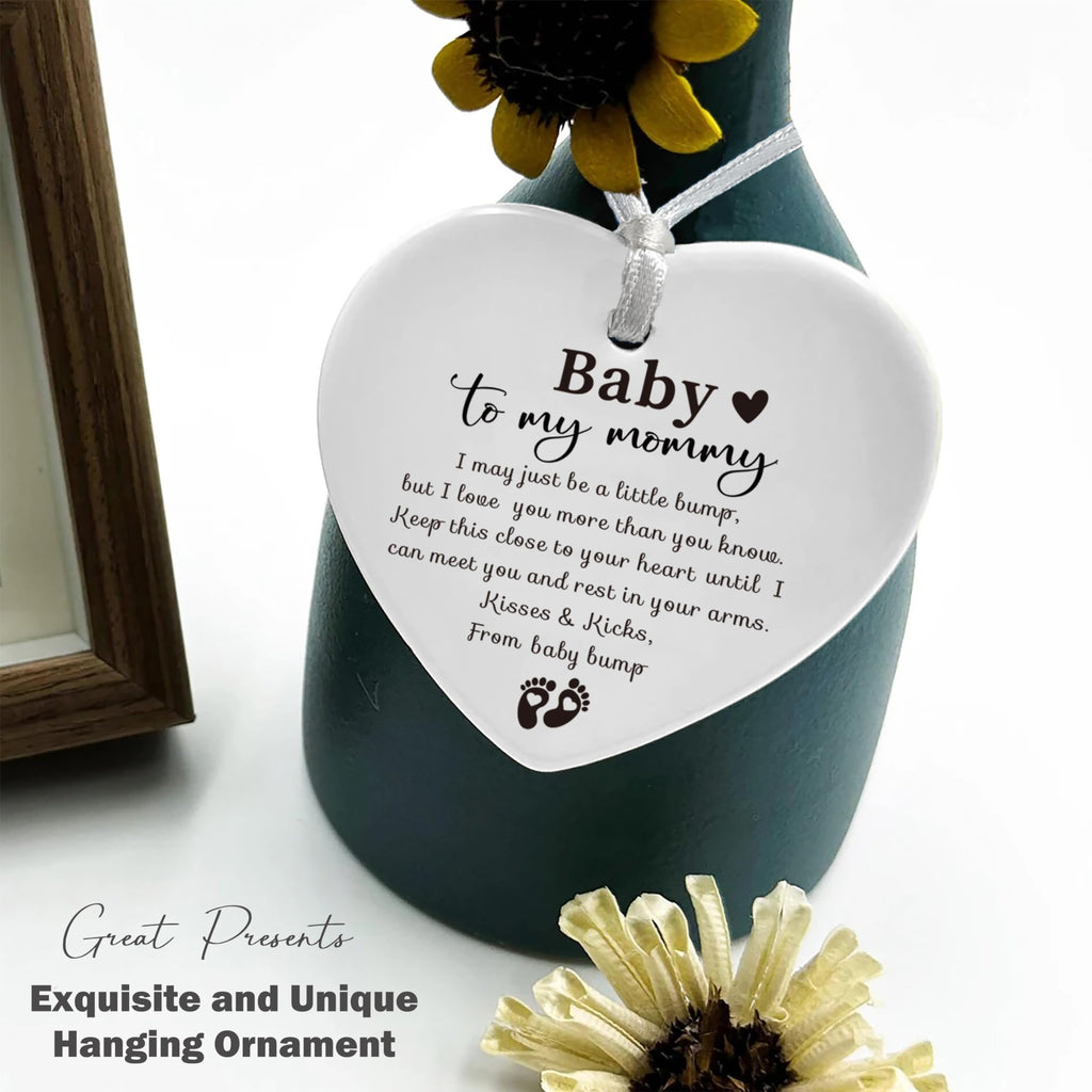 White Ceramic Heart Shaped Ornament L2752