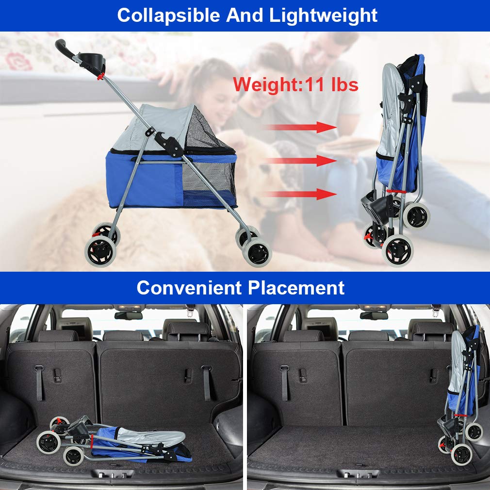 Foldable Pet Stroller D757