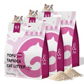 Tofu Cat Litter, Non-Stick, Odor Control, Flushable, Clumping, 99.9% Dust-Free, 5.5lb × 3 Bags G781950