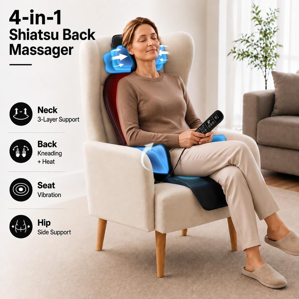 Shiatsu Back Massager with Heat U146