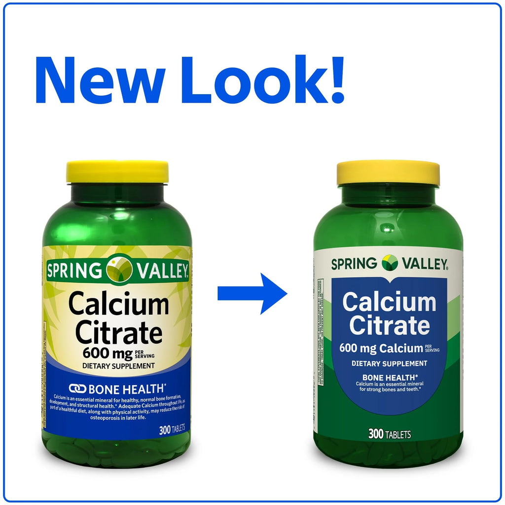 Calcium Citrate 600 mg 300 Tablets S78434