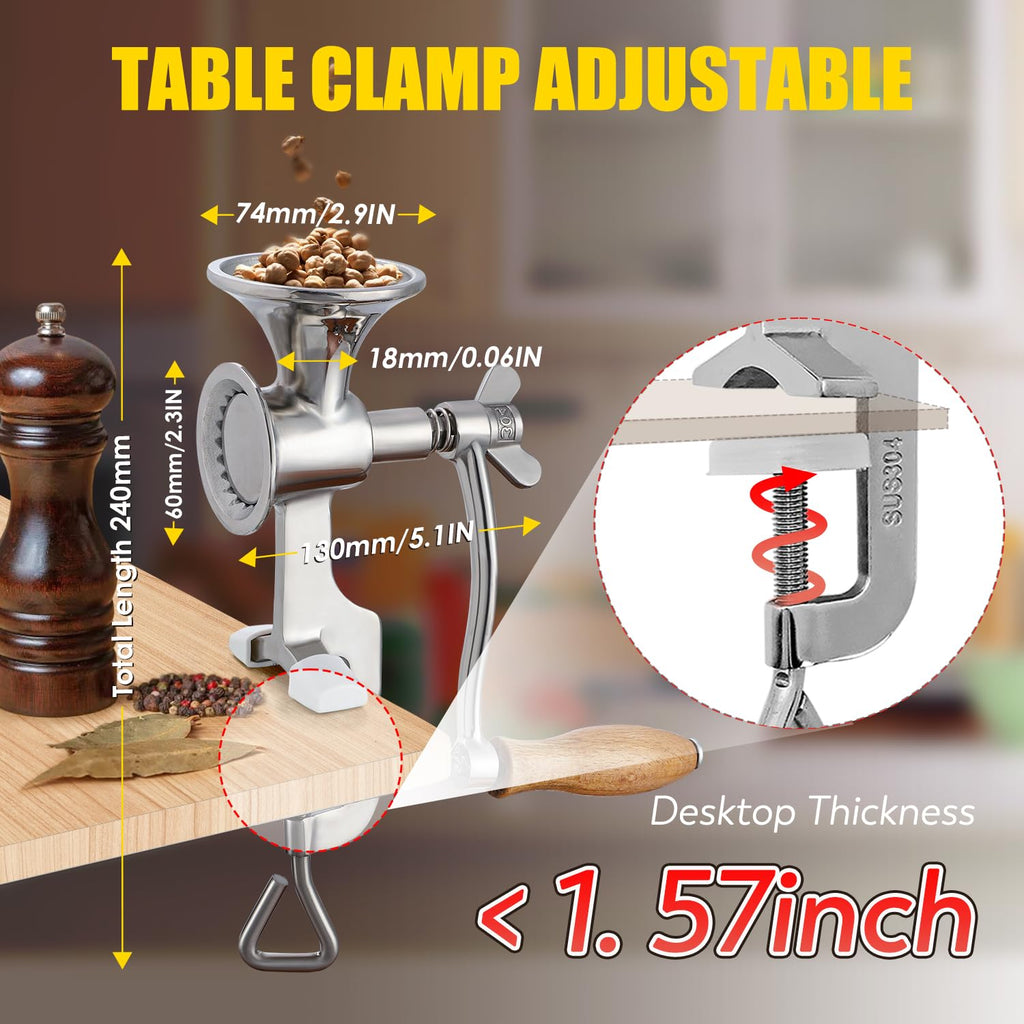 Manual Stainless Steel Grain Mill A7113