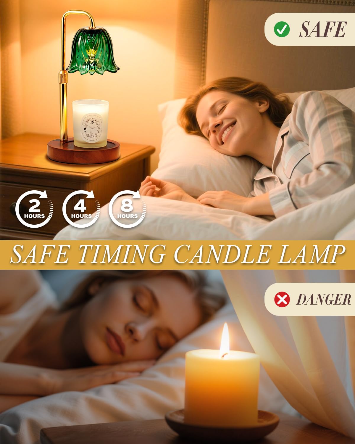 Dimmable Candle Warmer Lamp with Timer T573
