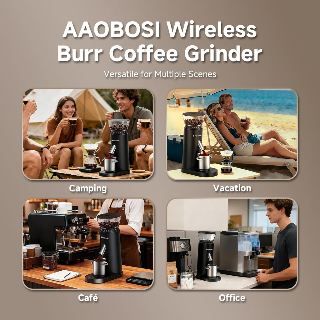 Cordless Burr Coffee Grinder with 60 Settings D433