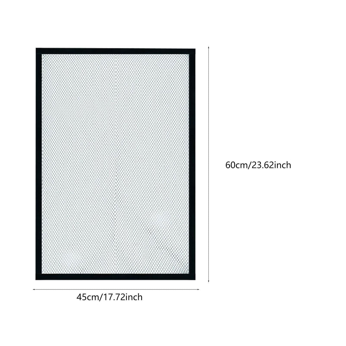 5mm Mesh Clear Aquarium Screen Top Cover 60x45cm Z814225