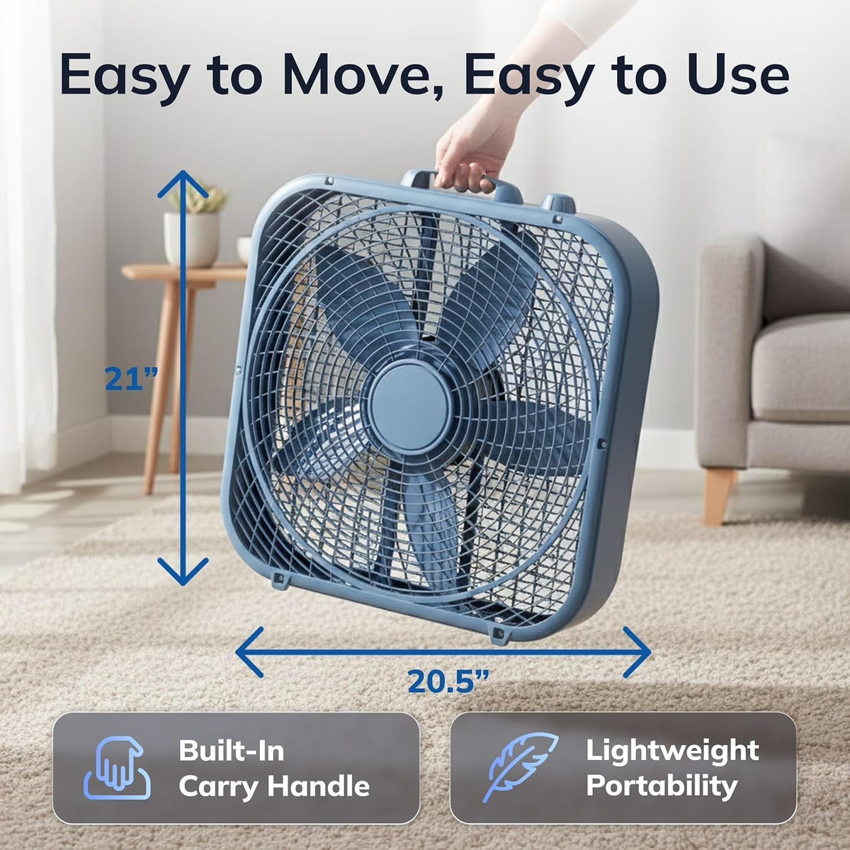 20-Inch 3-Speed Box Fan J89810