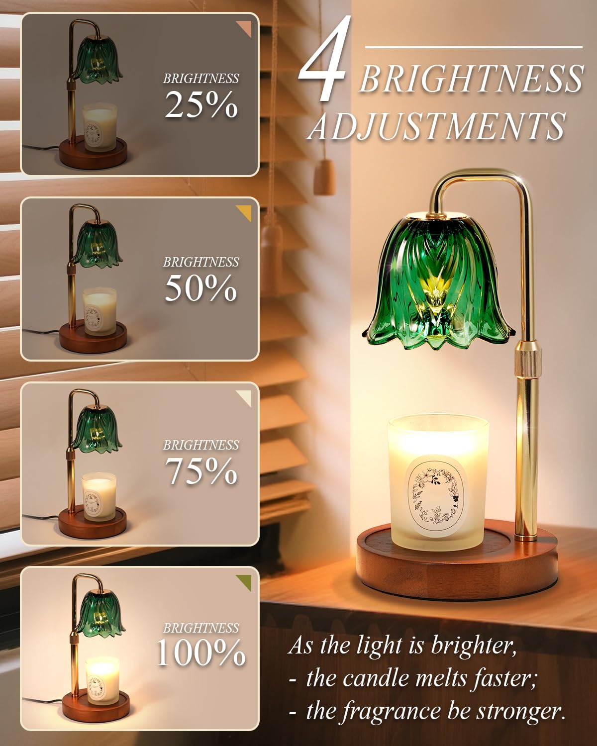 Dimmable Candle Warmer Lamp with Timer T573