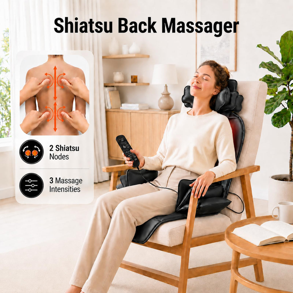 Shiatsu Back Massager with Heat U146