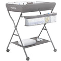 Portable Adjustable Height Folding Baby Changing Table with Wheels R23045