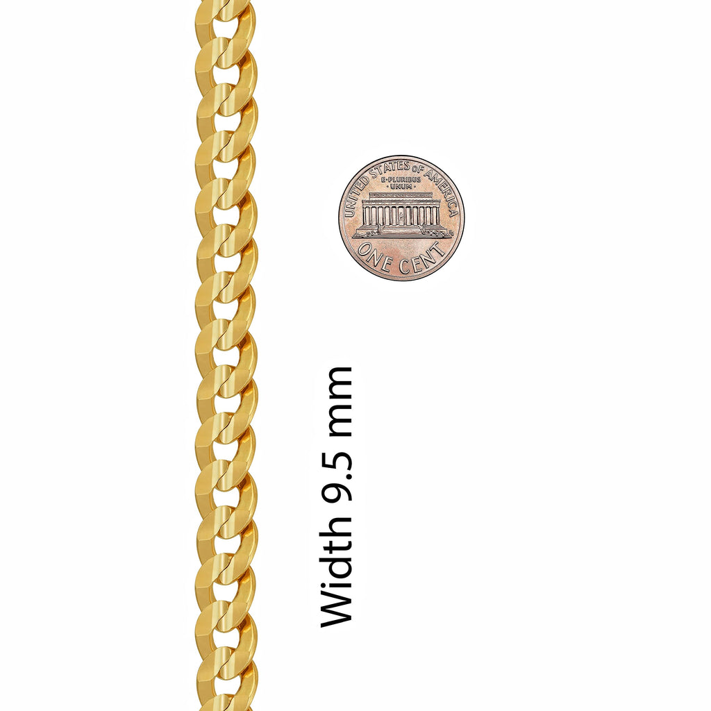 Gold Cuban Link Chain Necklace N854406