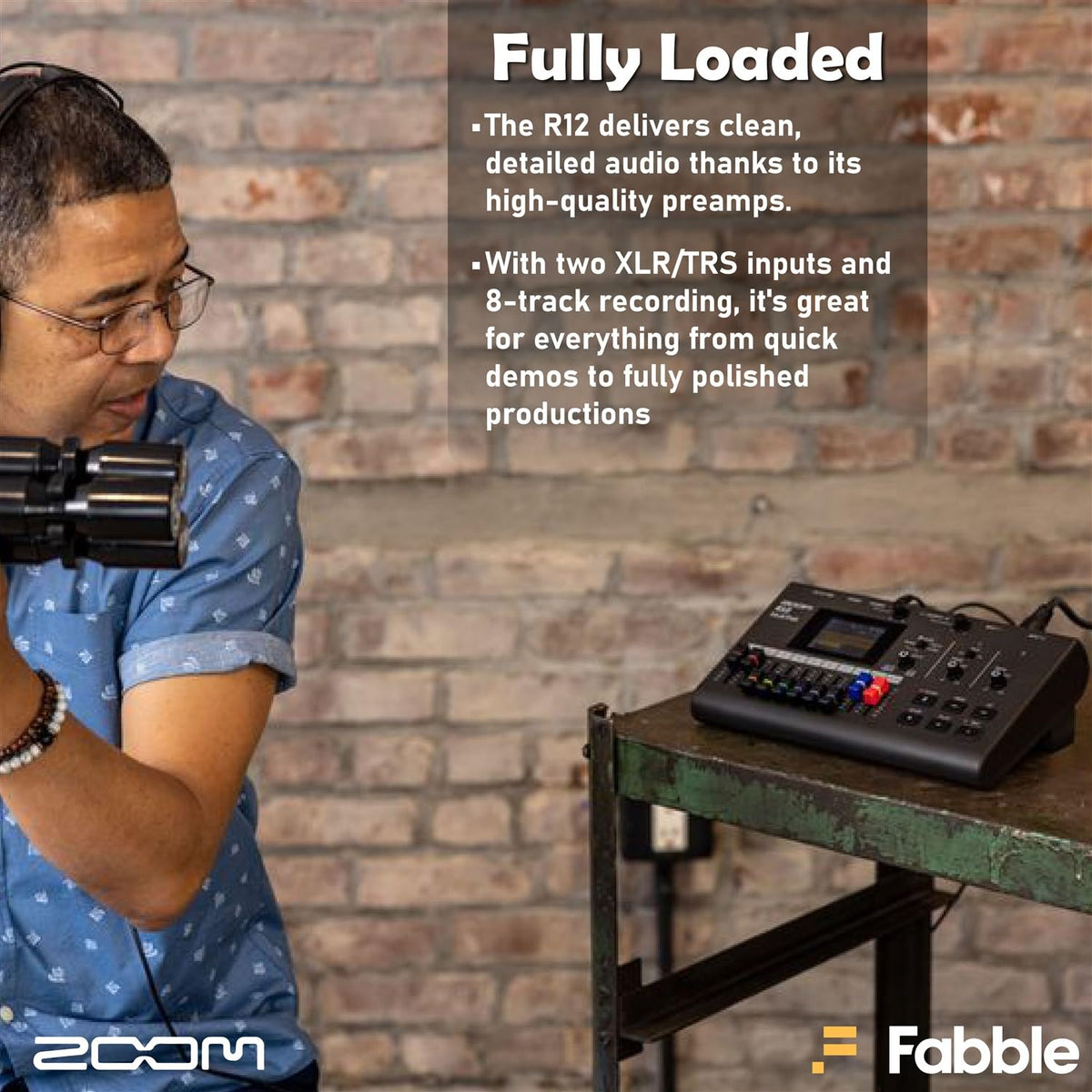 Portable Recorder Bundle with Podcast Mic Pack, Headphones, Mic Stand, XLR Cable, Foam Windscreen, Batteries and 32GB microSD Card W280