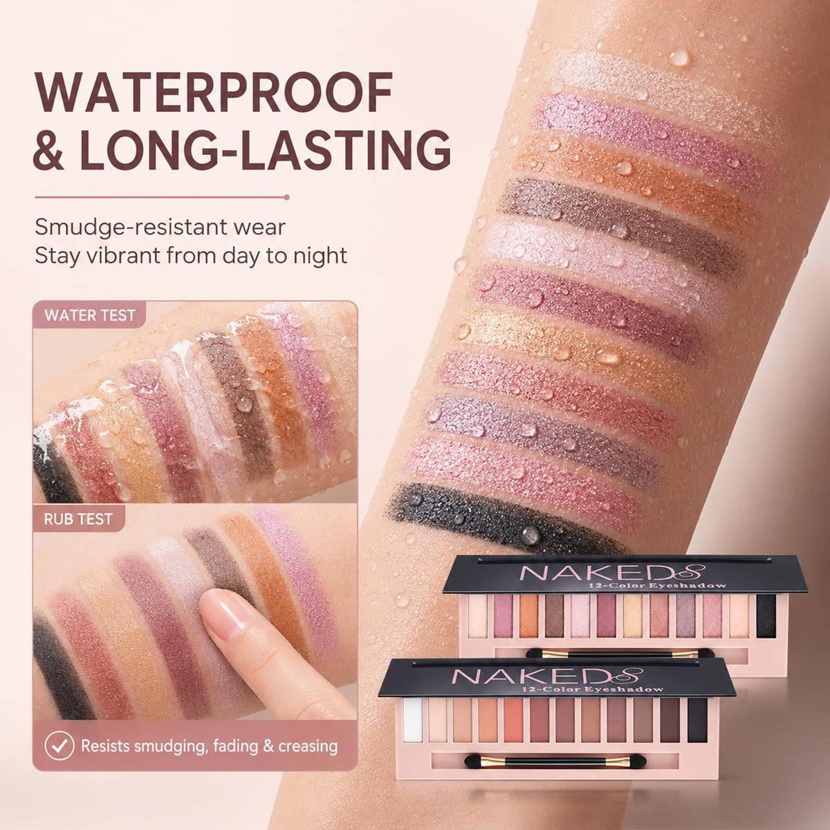 2 Pack Shimmer & Matte Eyeshadow Palette W506283
