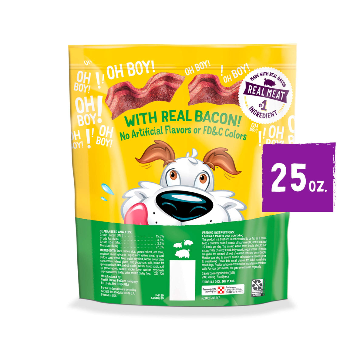 Dog Treats with Bacon 25 oz Pouch A695514