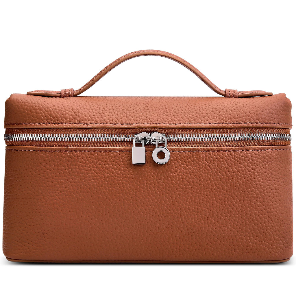 Small Genuine Leather Top-Handle Bag J357