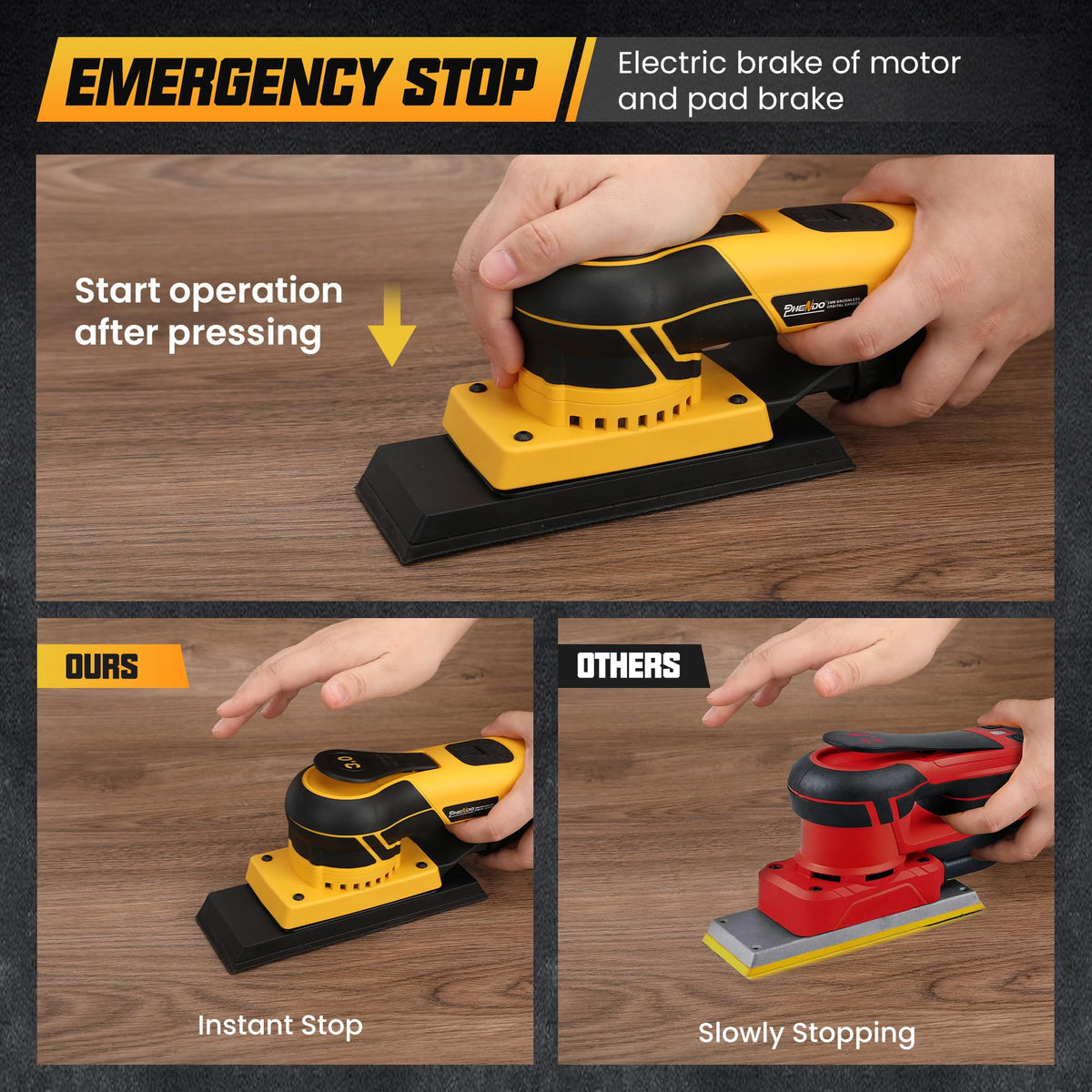 350W 3A Electric Random Orbital Sander B805