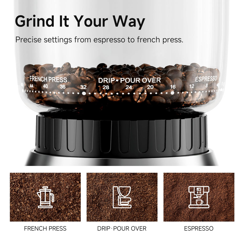 Electric Coffee Grinder with 48 Grind Settings Y18871