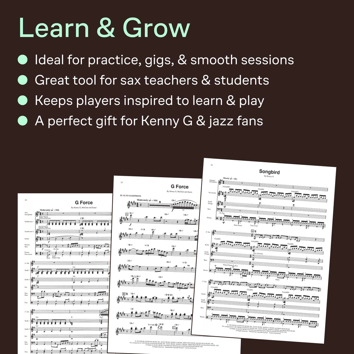 Saxophone Sheet Music Book E970