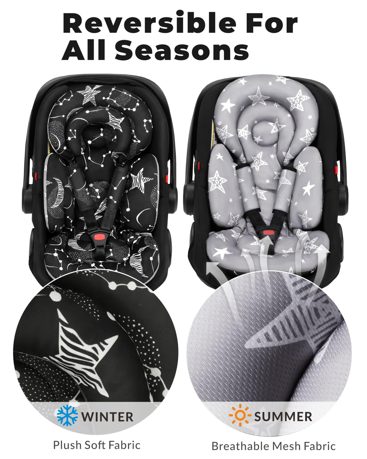 Infant Car Seat Insert with Removable Cushion J6650