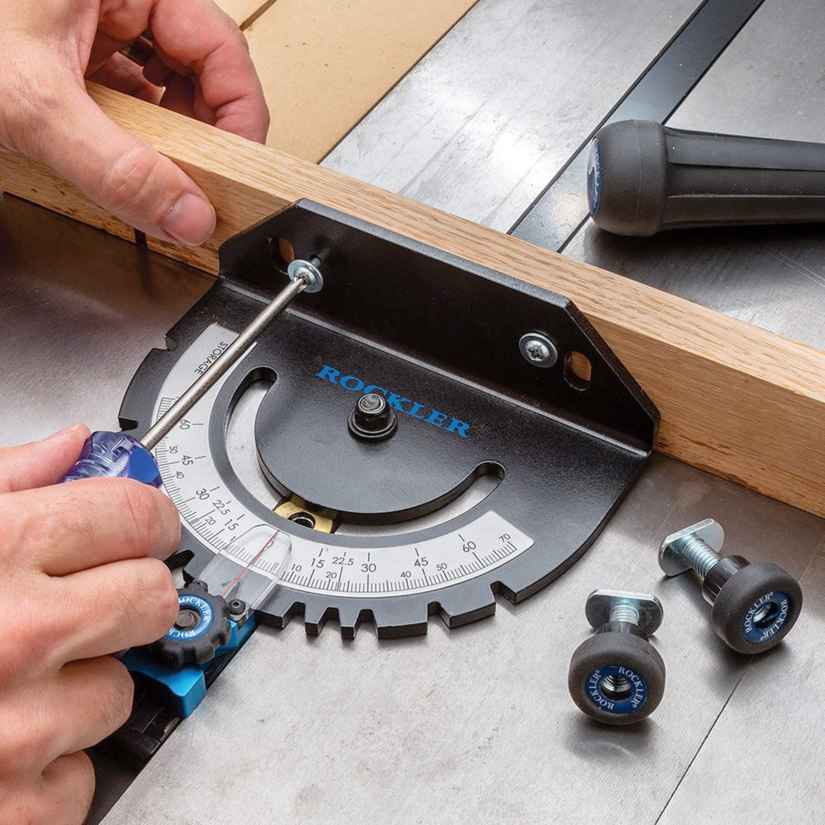 Precision Miter Gauge with Knobs & T-Bolts Y4830