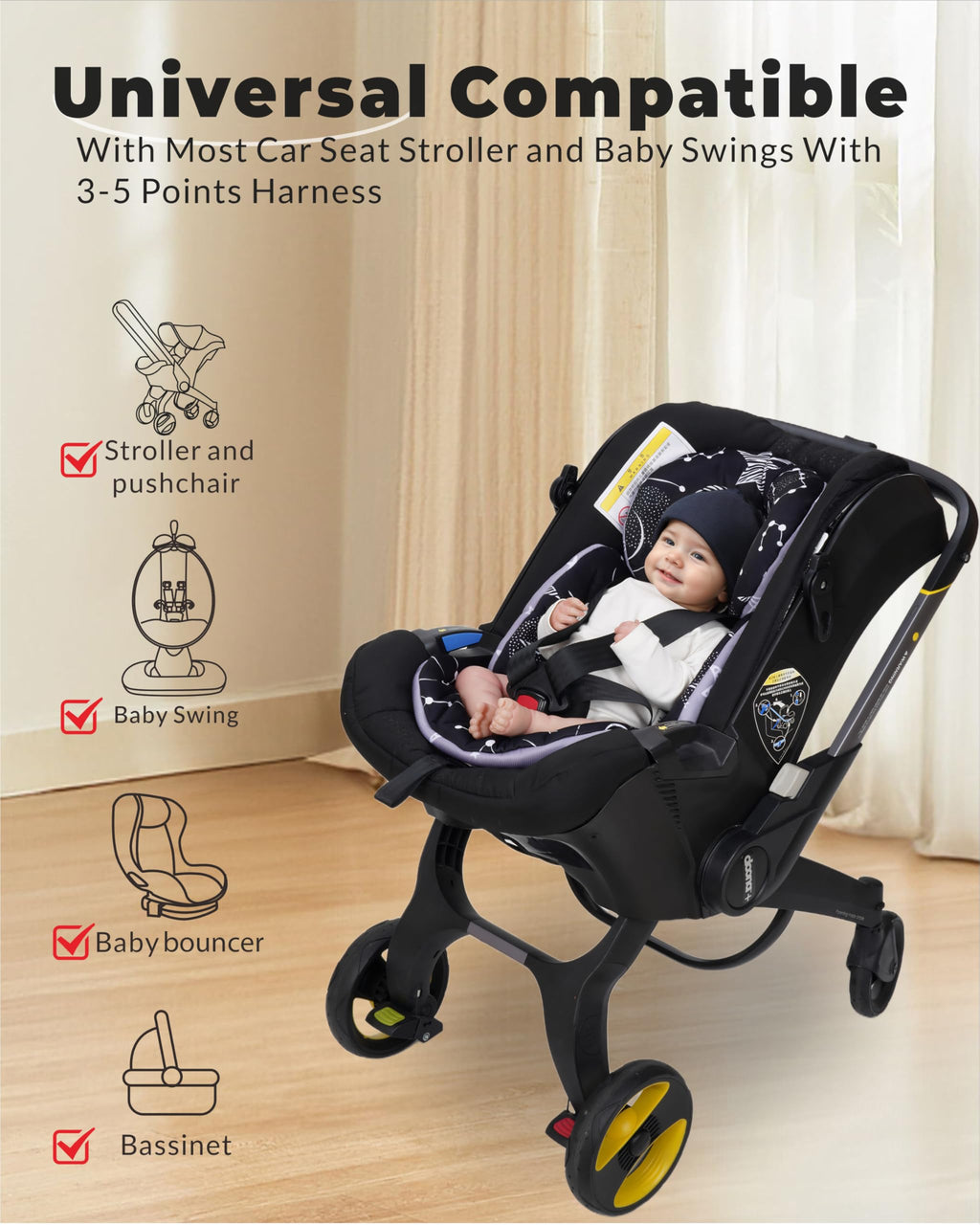 Infant Car Seat Insert with Removable Cushion J6650