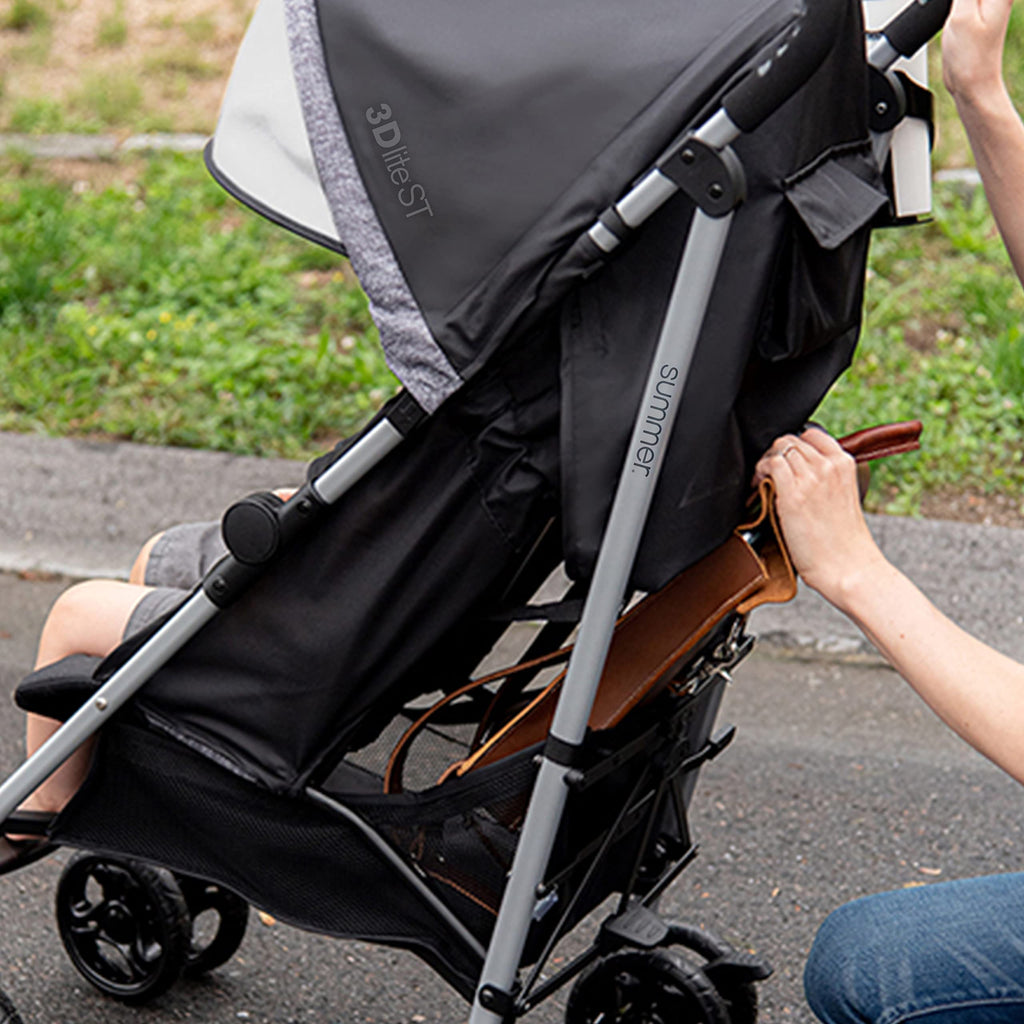 Black & Gray Lightweight Steel Frame Stroller D957