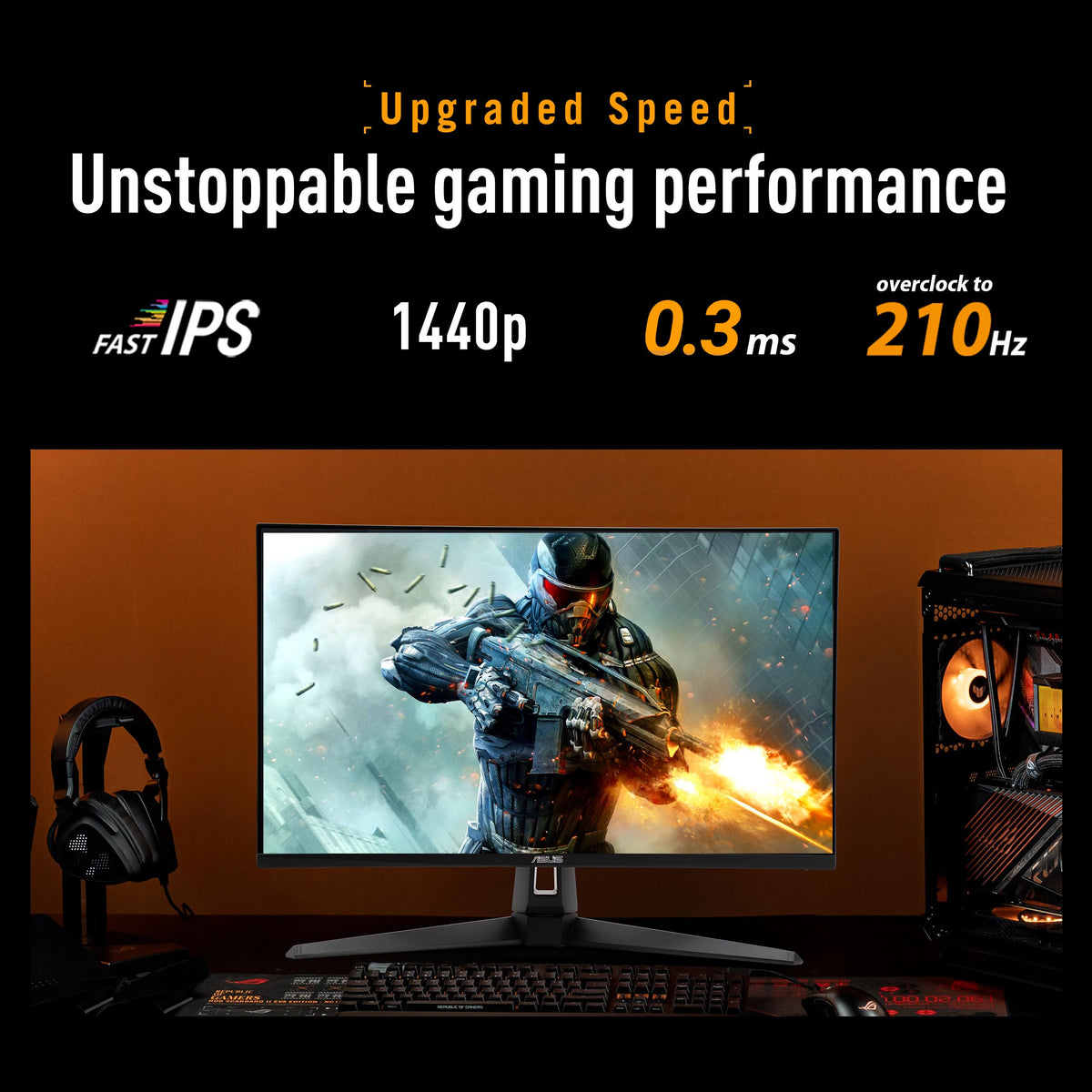 27 Inch 1440p 210Hz Gaming Monitor S761
