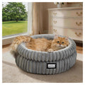 Washable Round Plush Cat Bed W3466