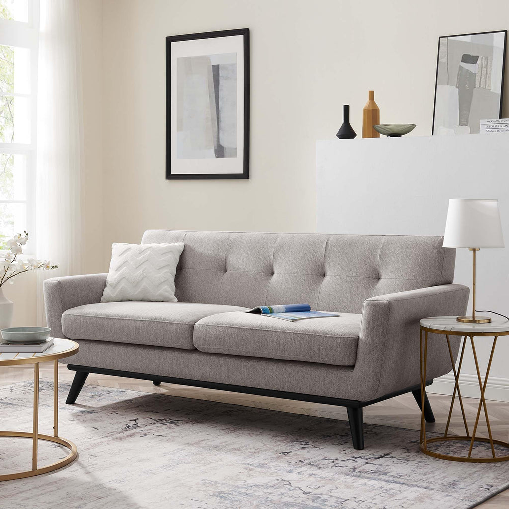 78 Inch Light Upholstered Loveseat K7203