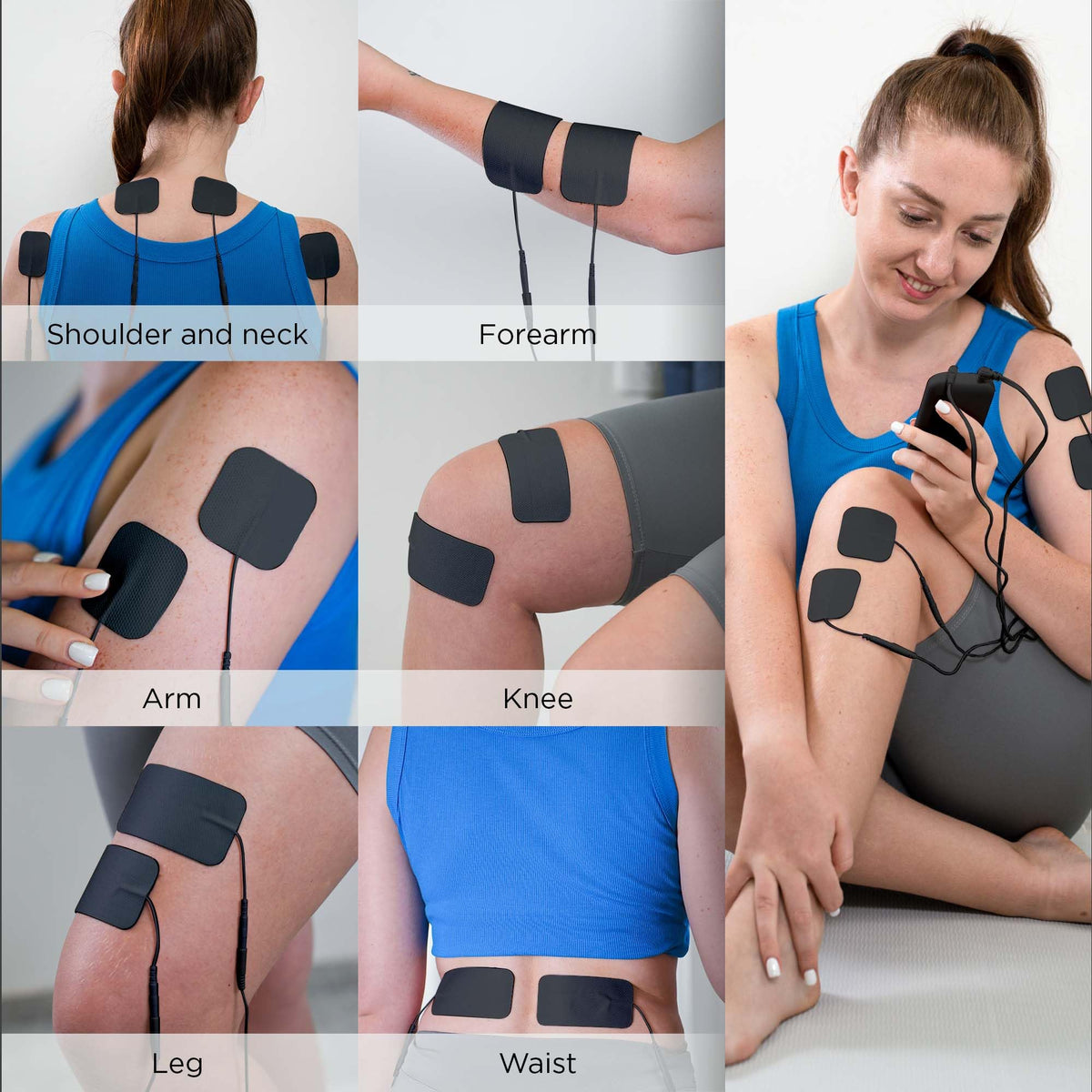 4 in 1 TENS Unit EMS Massage Muscle Stimulator Dual Channel Rechargeable Q911