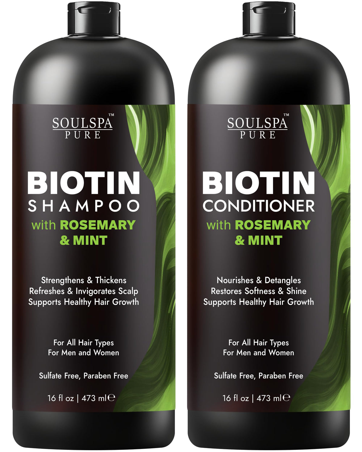 Biotin Rosemary Shampoo and Conditioner Set 16 fl oz Q86957