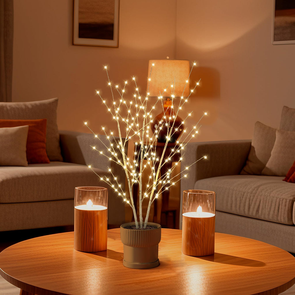 Birch Light Tree with 180 LED Lights A954981
