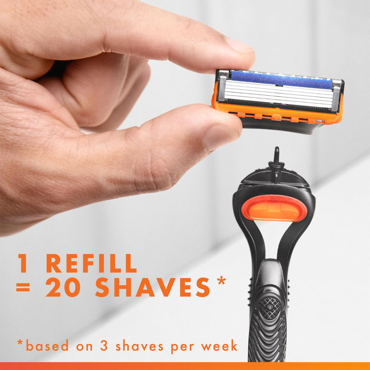 Razor Handle + 1 Razor Blade Refill L799748