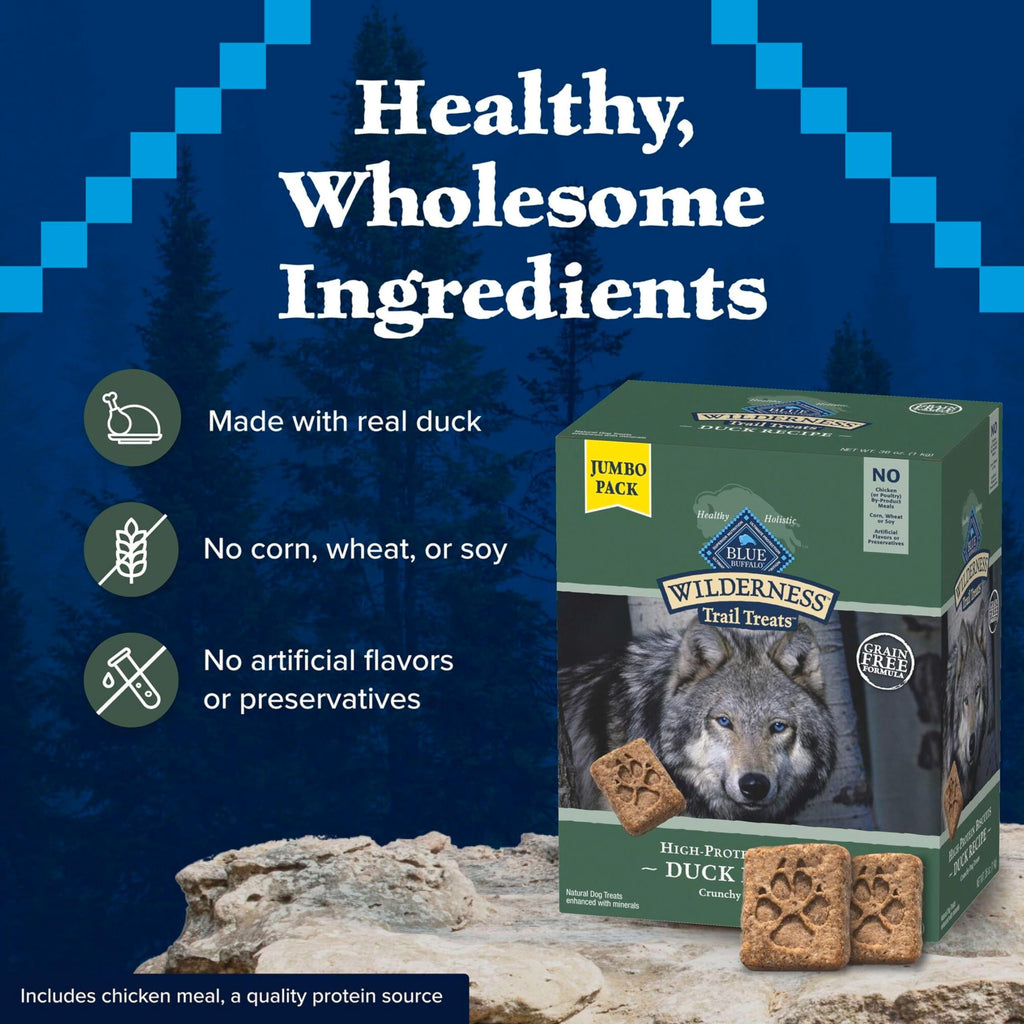 High Protein Grain Free Duck Recipe Dog Biscuits 36-oz L885