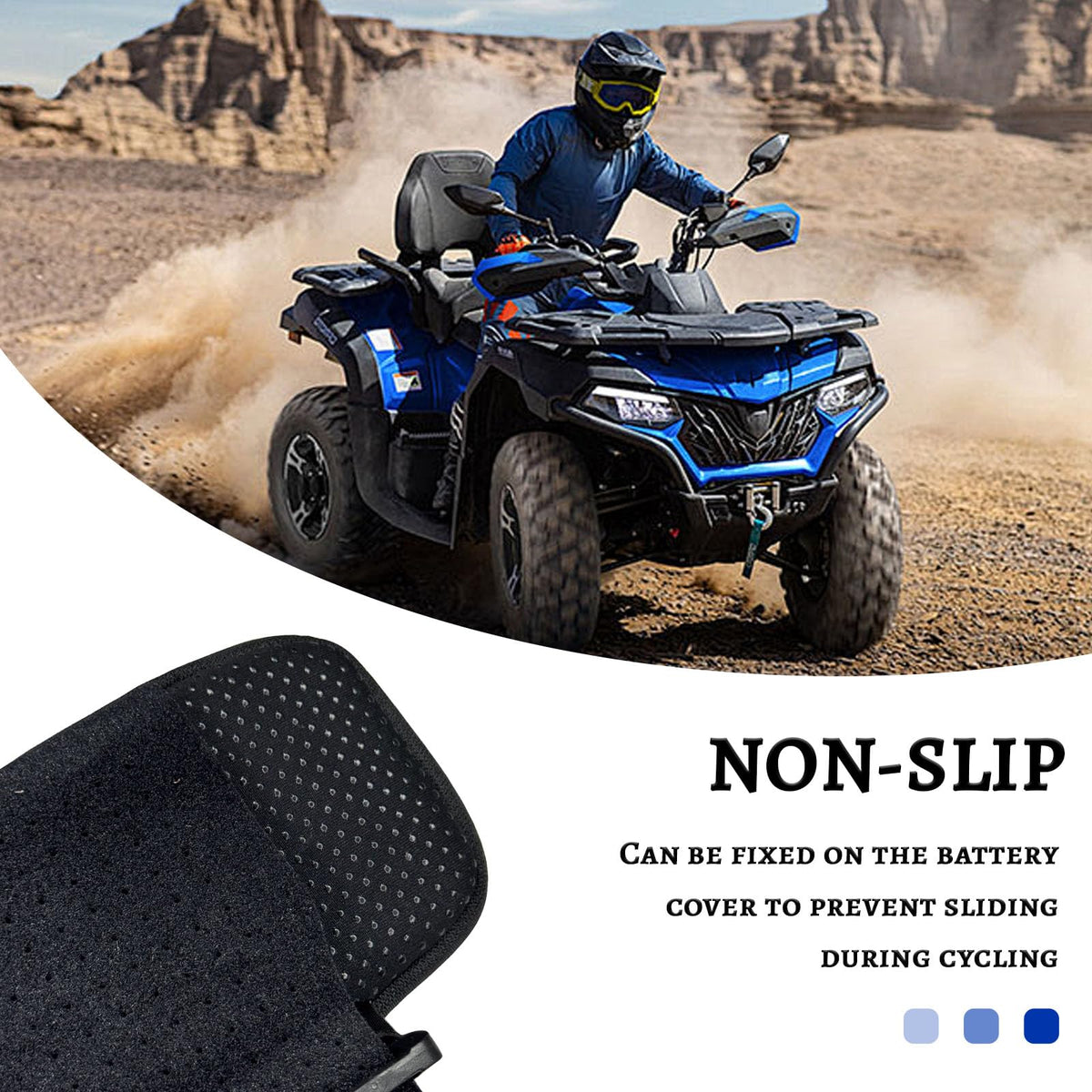 Waterproof Ebike Phone Storage Bag Battery Frame Pouch Blue O25964