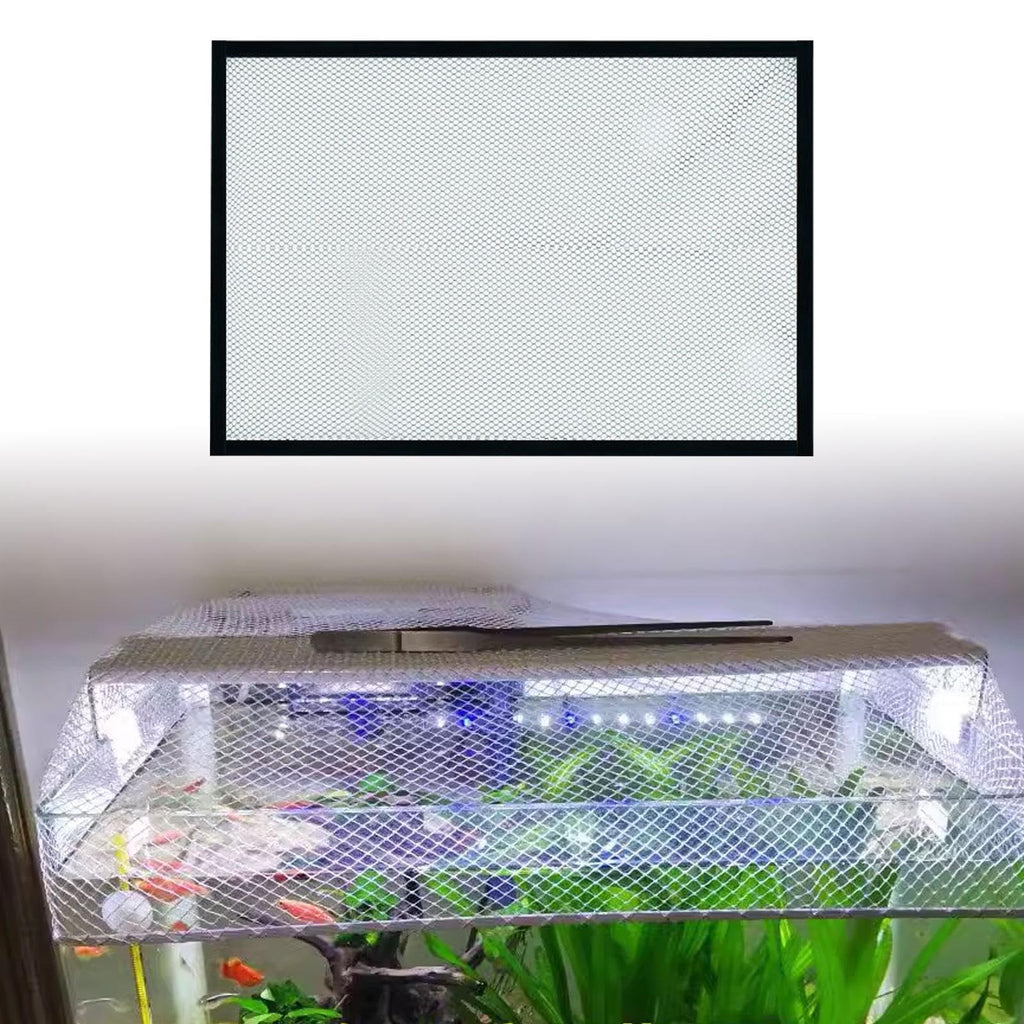 5mm Mesh Clear Aquarium Screen Top Cover 60x45cm Z814225