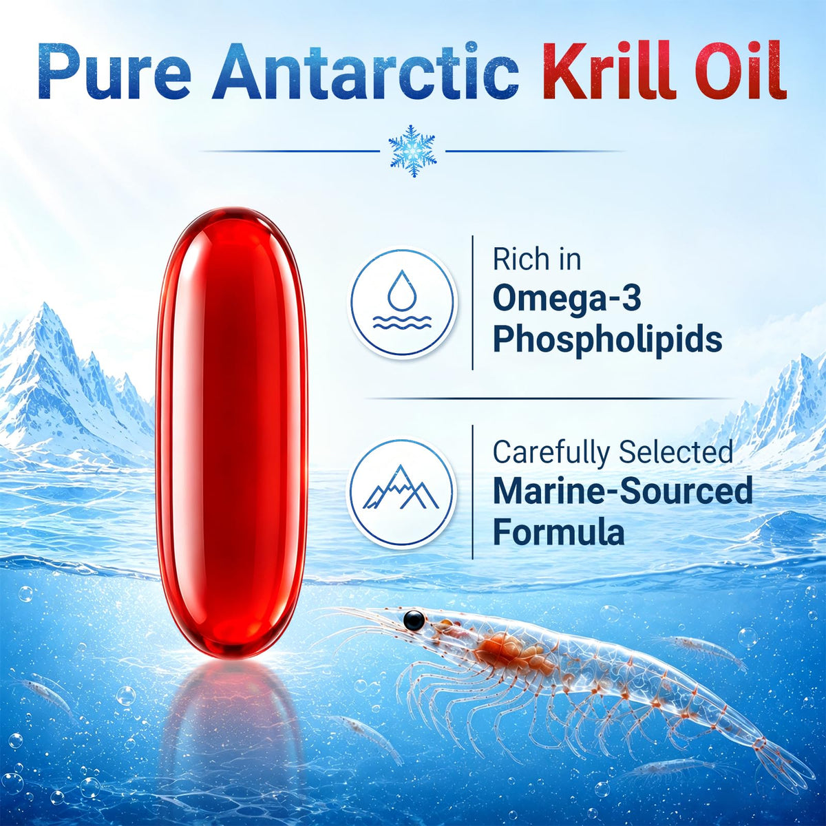 Krill Oil 2000mg Softgels, 120 ct F139598