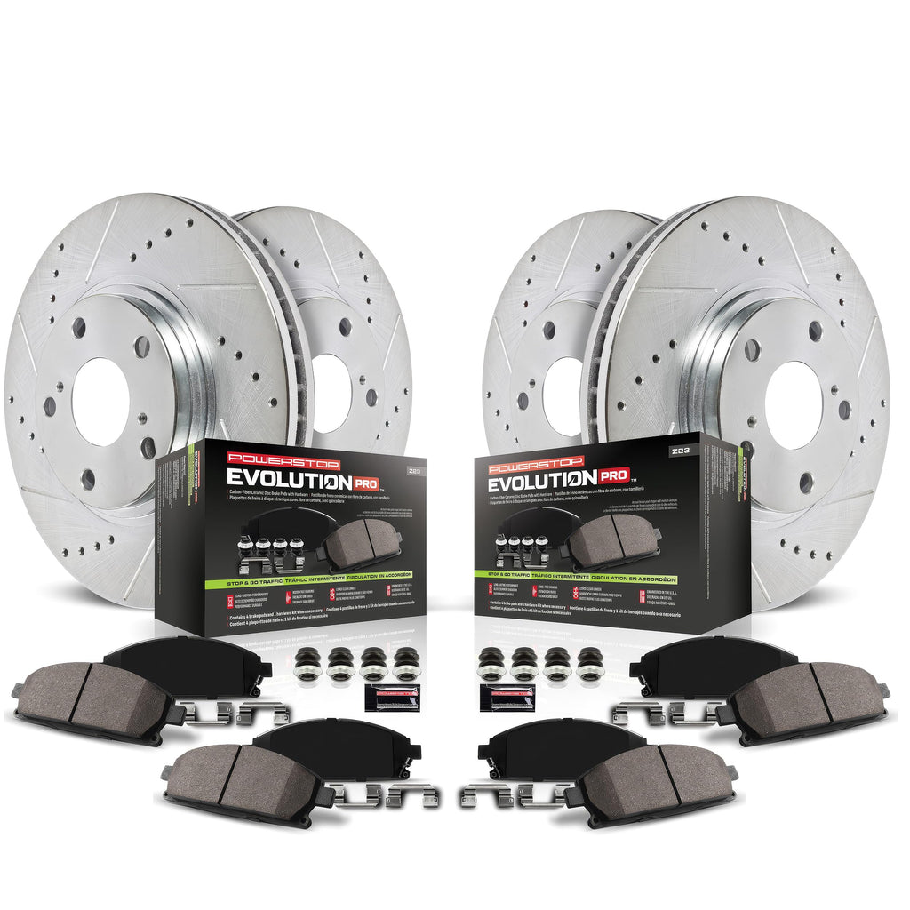 Brake Pad & Rotor Kit Front & Rear V473131