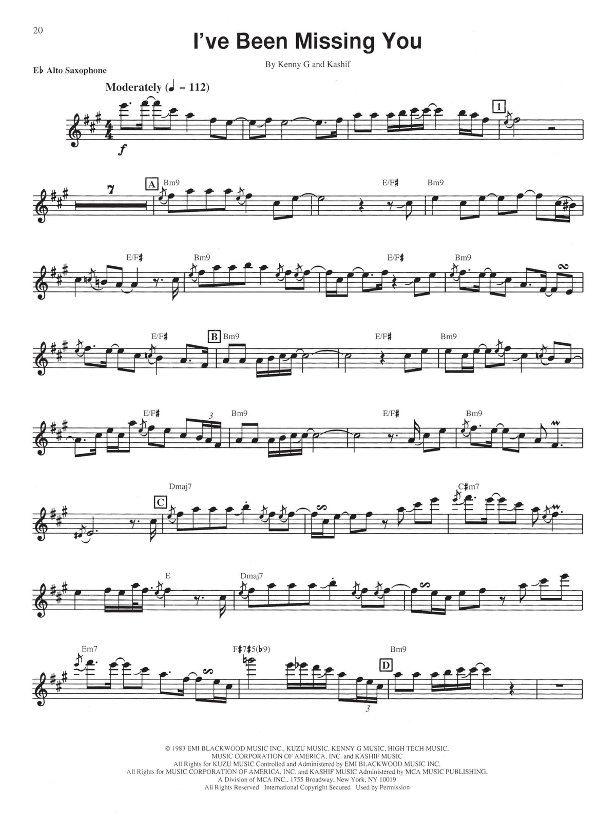 Saxophone Sheet Music Book E970