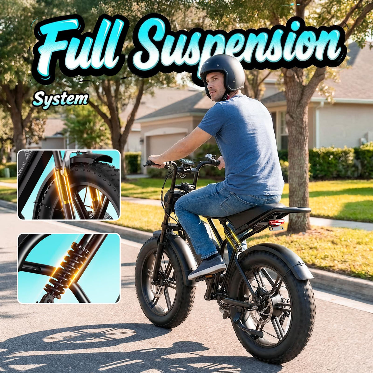 Electric Bike for Adults 48V 15Ah Fat Tire B634393