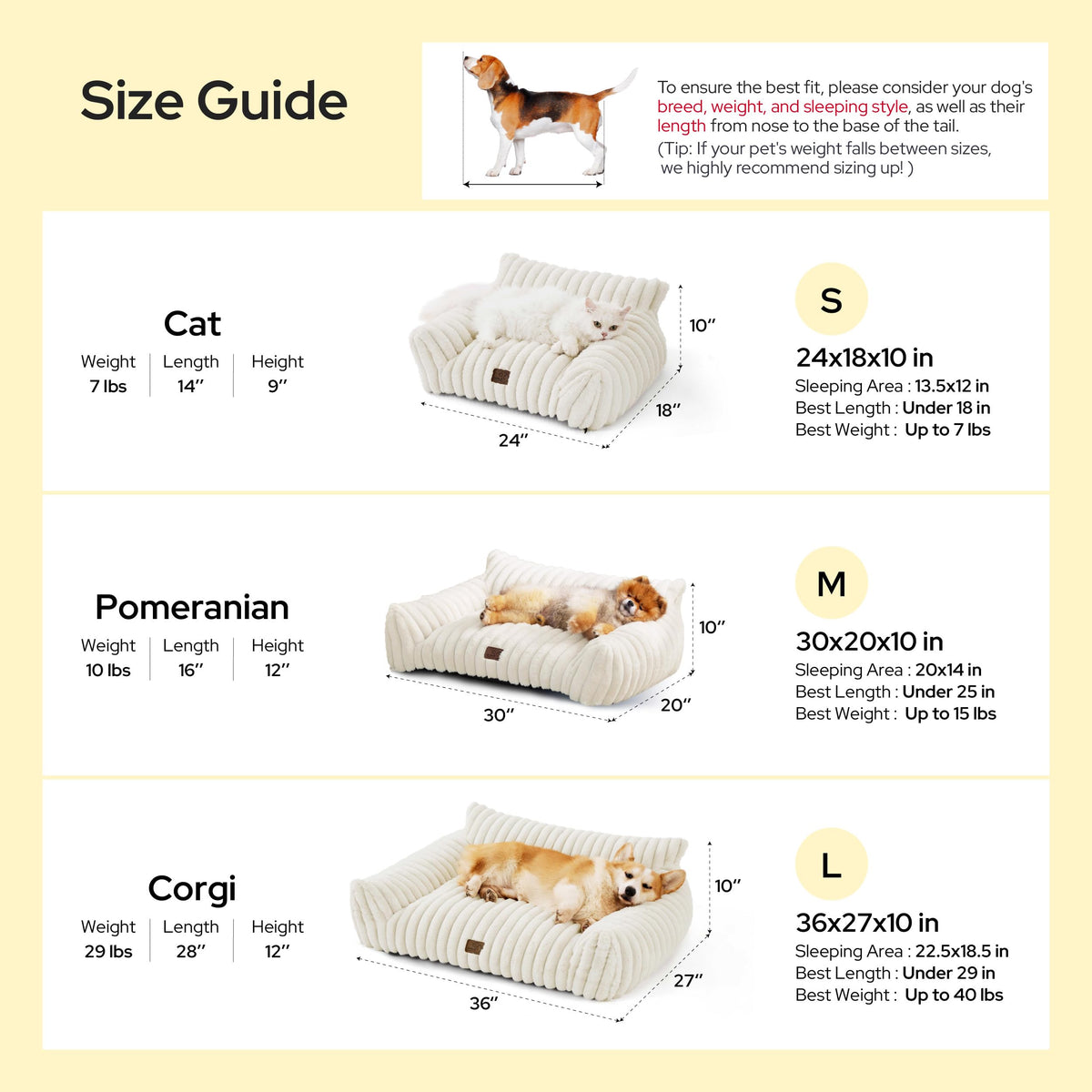 Cream Cat Couch E1841