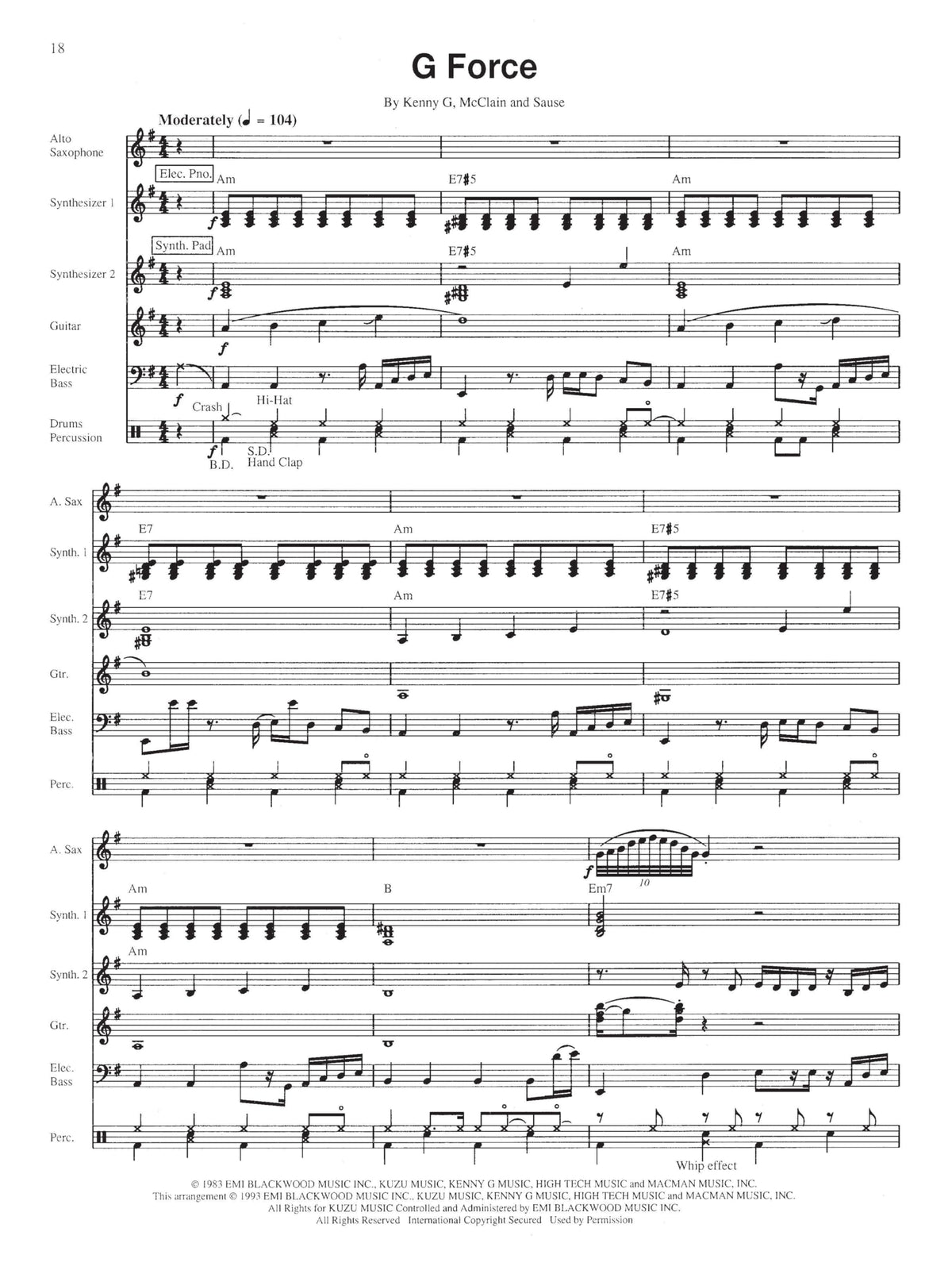 Saxophone Sheet Music Book E970