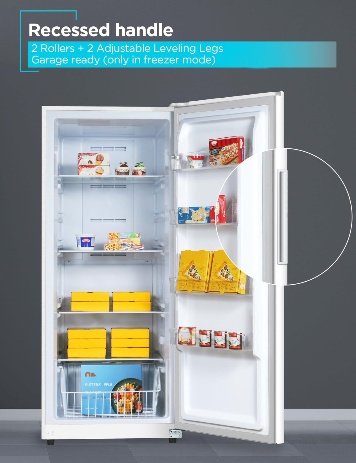 White 17 Cu. Ft. Convertible Freezer Refrigerator L681077