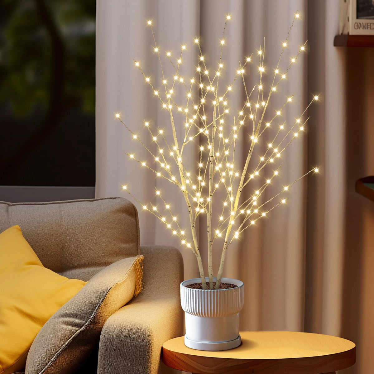 Birch Light Tree with 180 LED Lights A954981