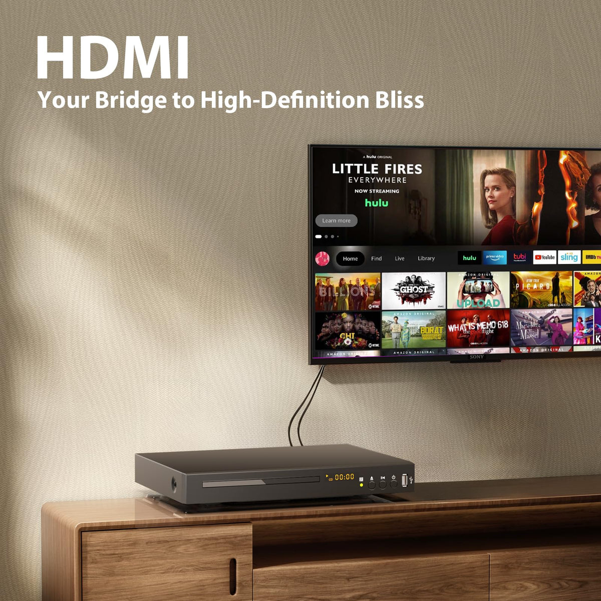 Blu Ray DVD Player 1080P Full HD W452469
