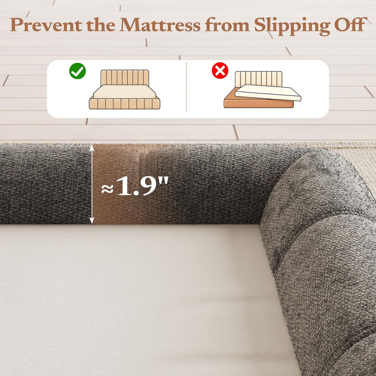 Queen Cloud Bed Frame D18206