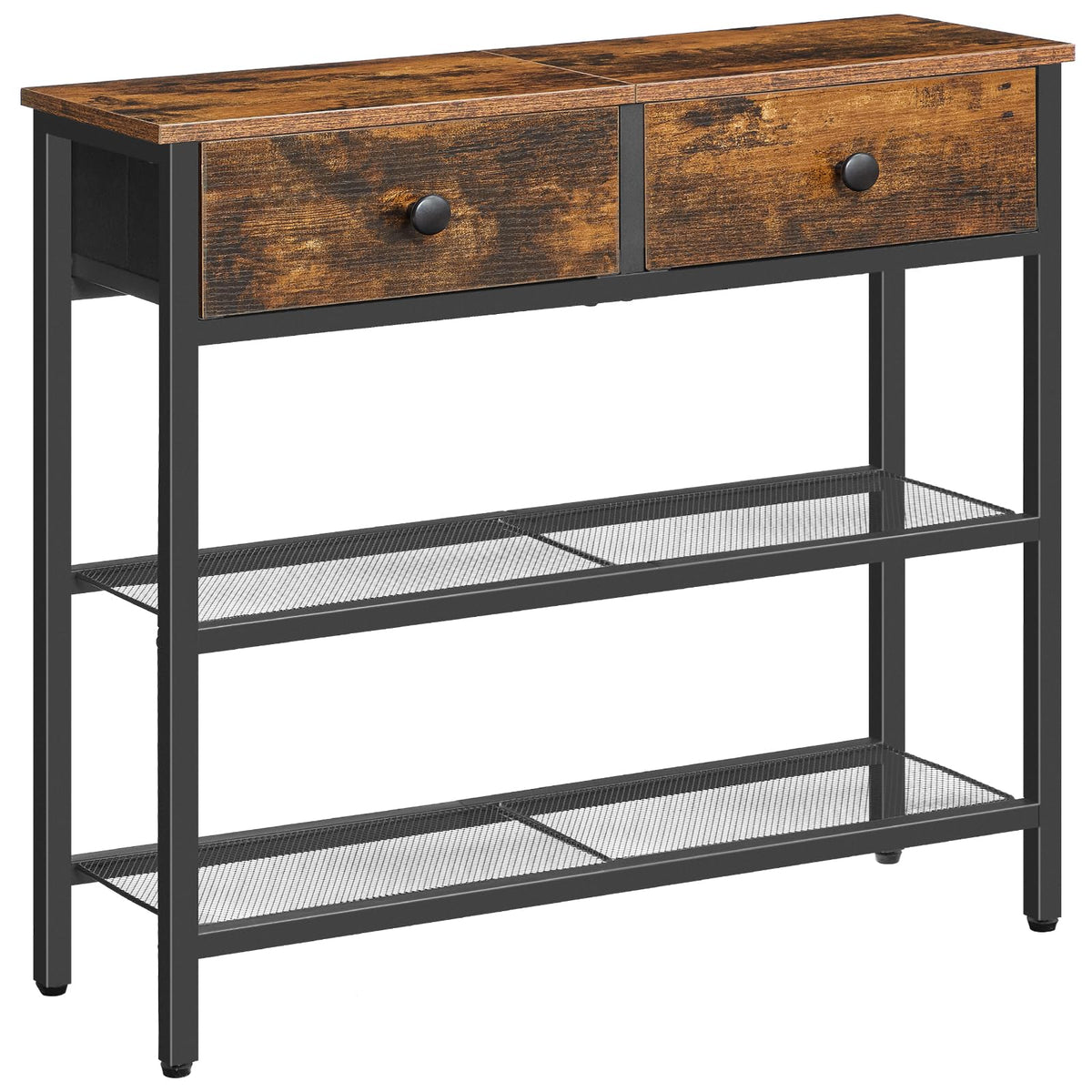 29.5" Narrow Console Table with 2 Fabric Drawers R519479