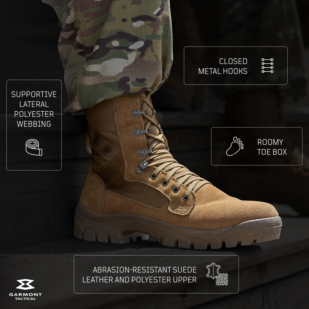 Suede Leather Military Boots S595