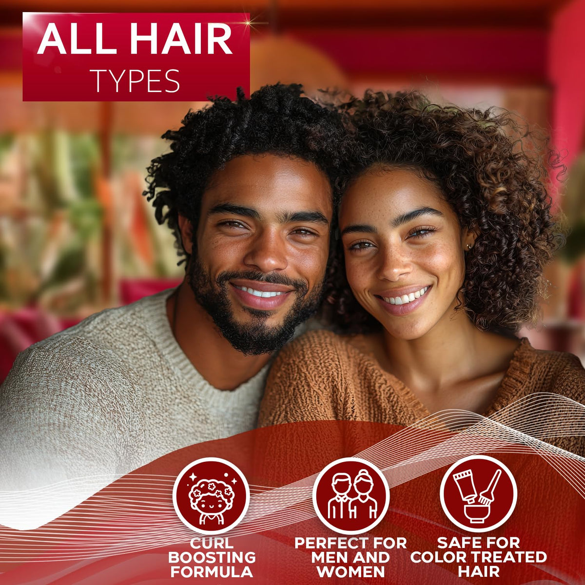 Curly Hair Shampoo and Conditioner Set and Mask P769