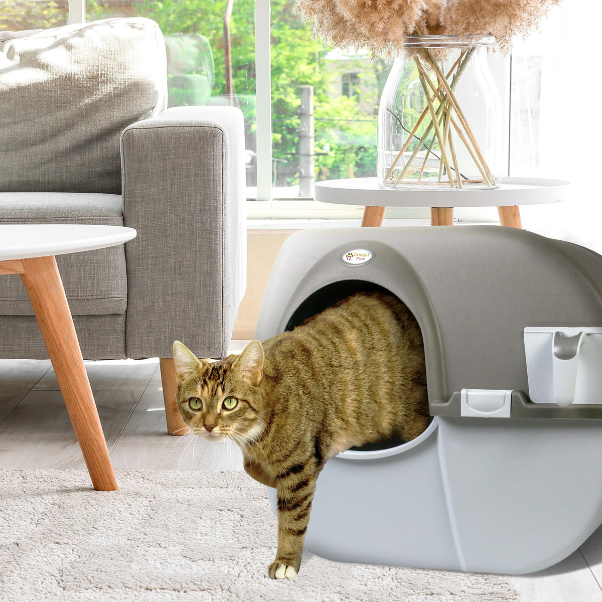 Self Cleaning Litter Box Regular Size Grey O512740